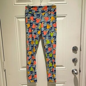 LuLaRoe Disney Mickey Mouse One Size (0-10) Leggings Buttery Soft Stretch Modern